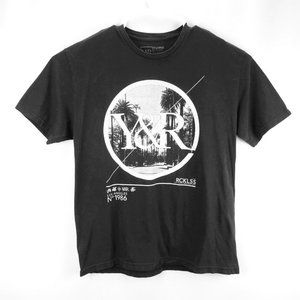 YOUNG & RECKLESS Black Los Angeles 1986 Graphic T-Shirt